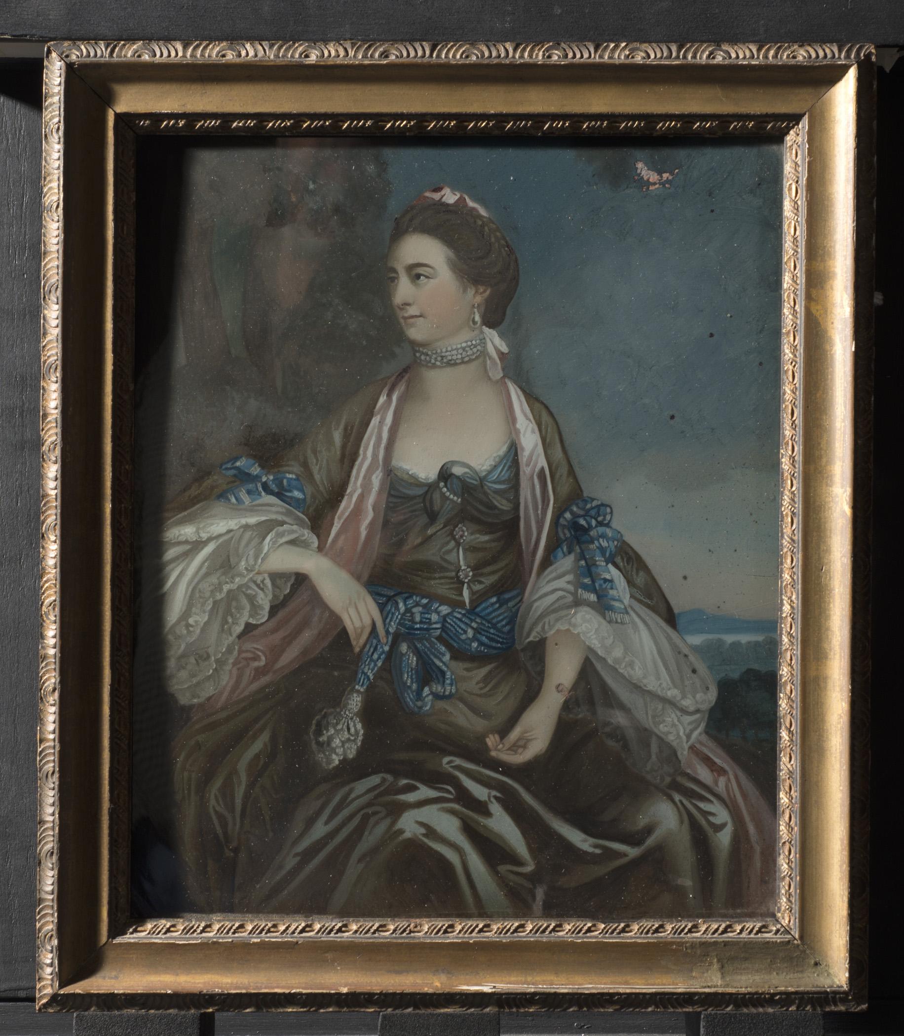 1956.0038.132 A Pastel, B Frame, view 2, raking light