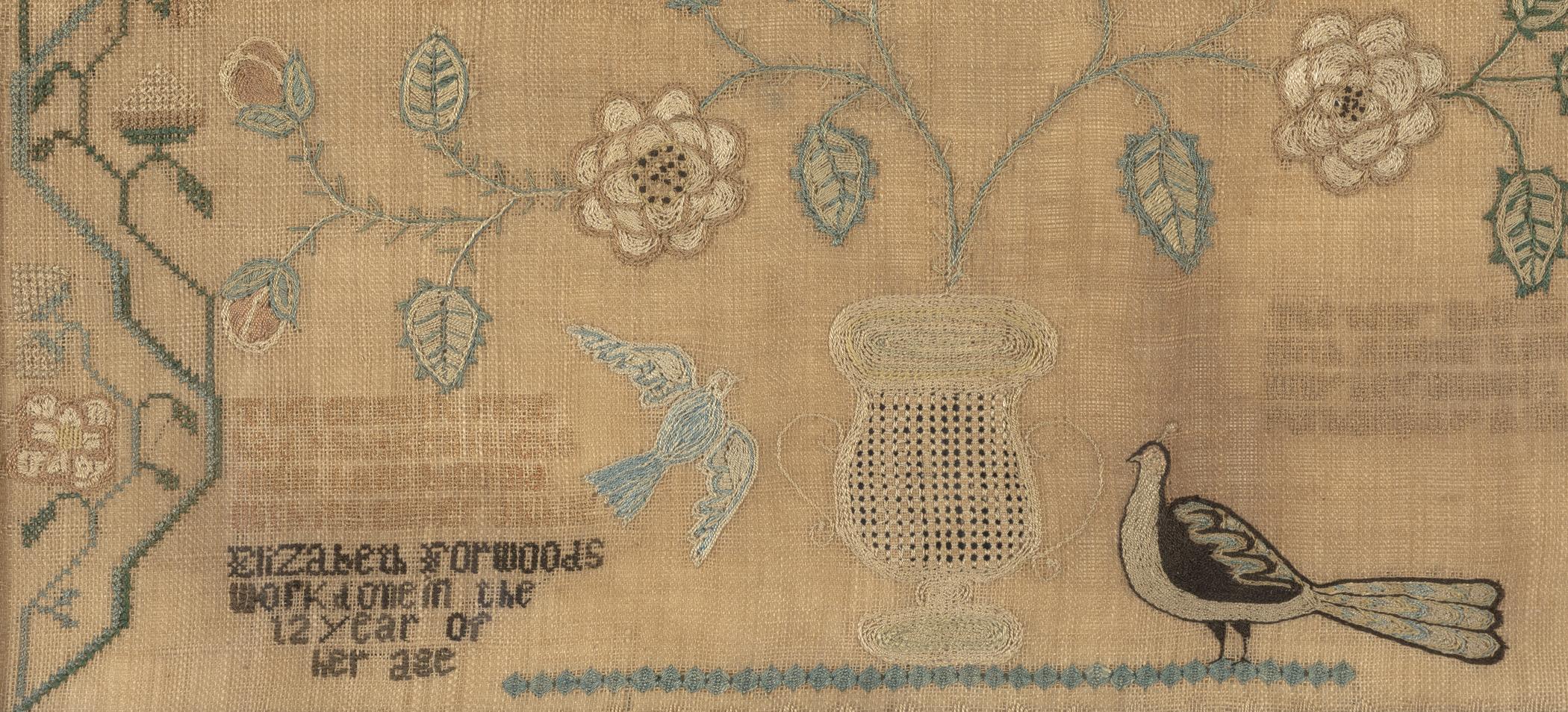 2016.0016 Sampler, detail 2