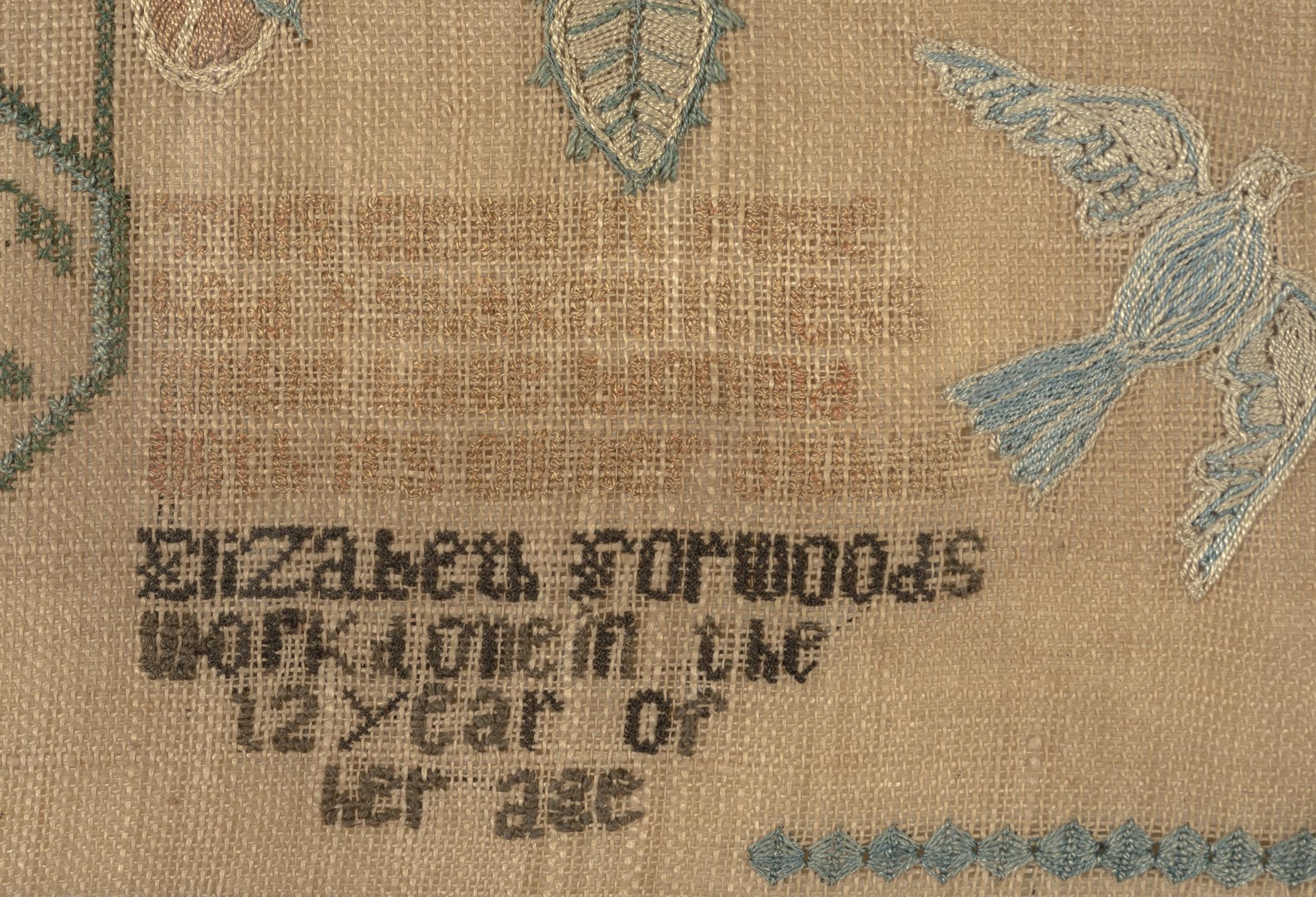 2016.0016 Sampler, detail 3