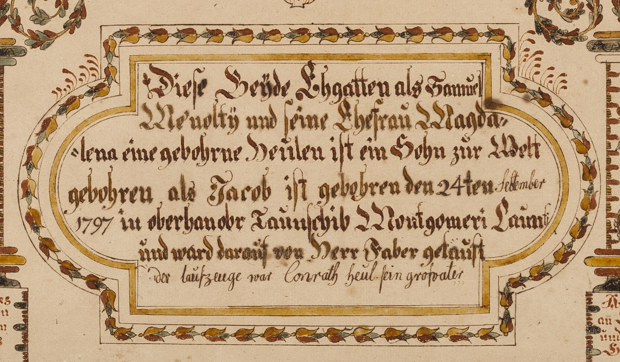 2016.0029 A Fraktur, detail 1