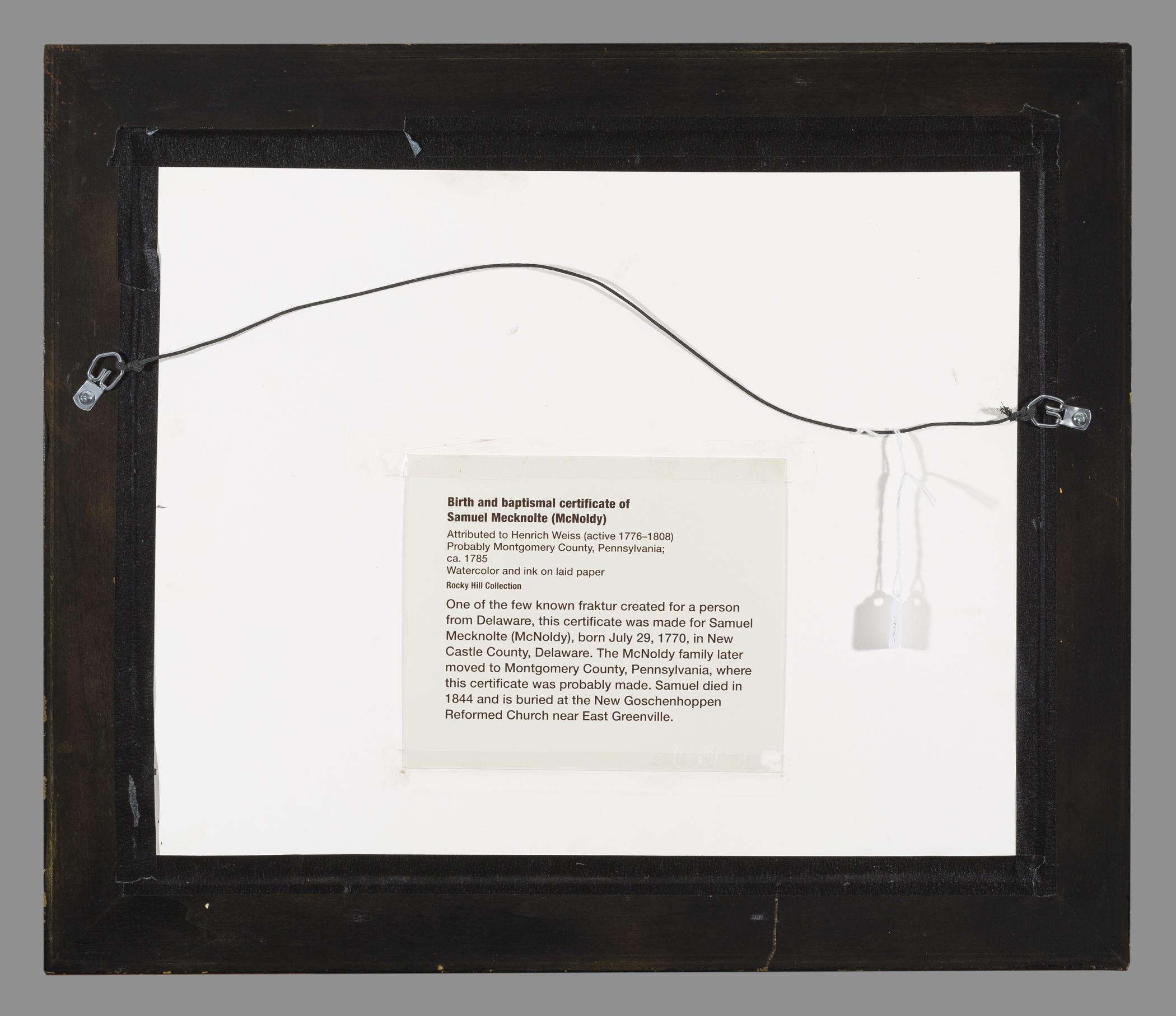 2016.0025 B Frame, reverse