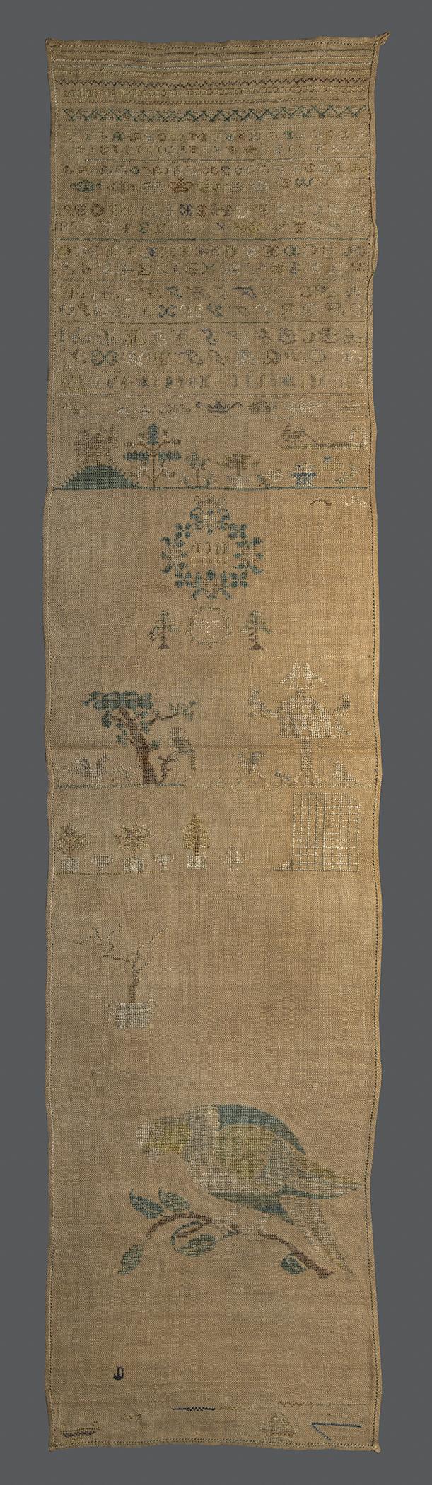 1969.9222 Sampler, view 2, reverse