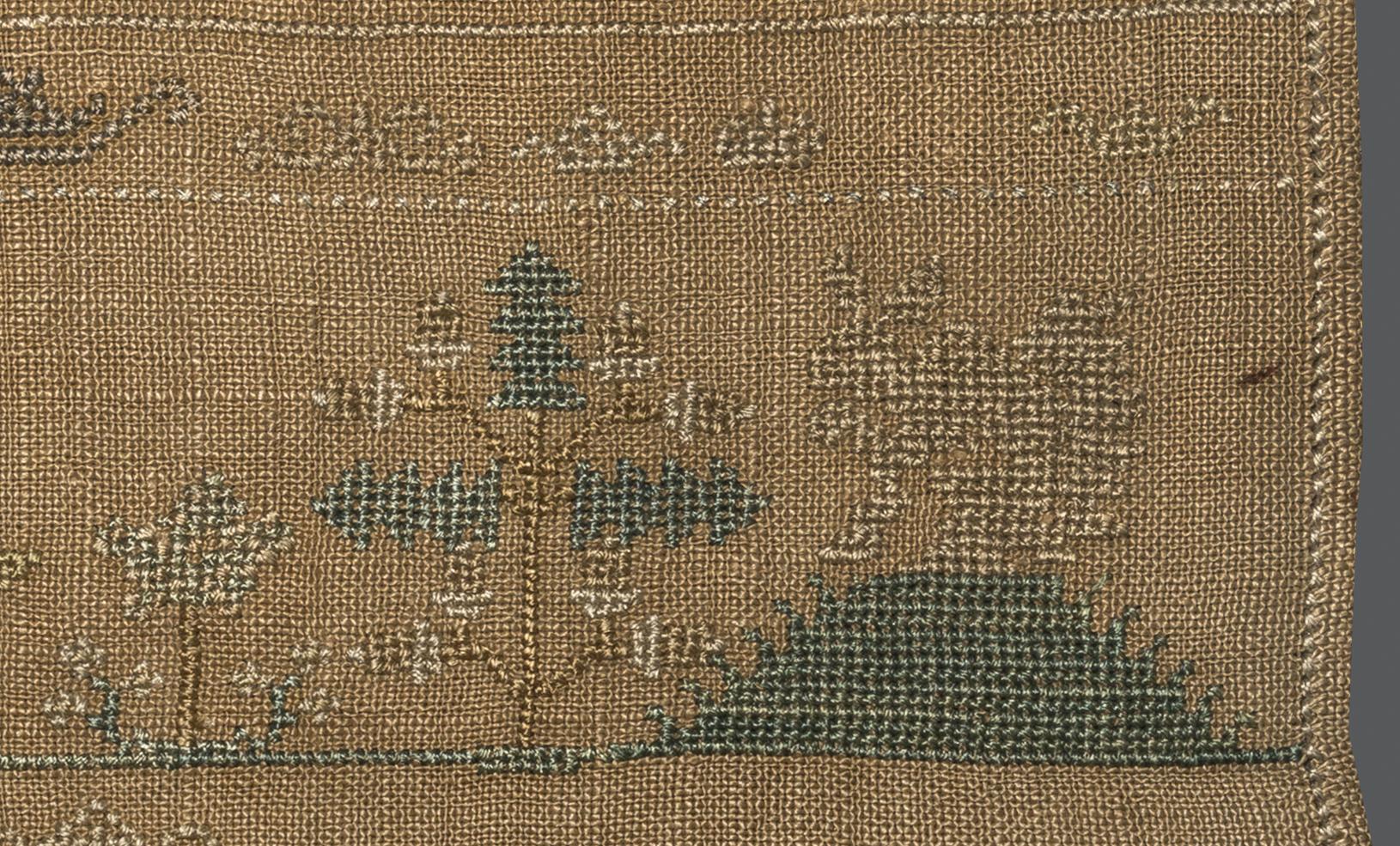 1969.9222 Sampler, detail 9