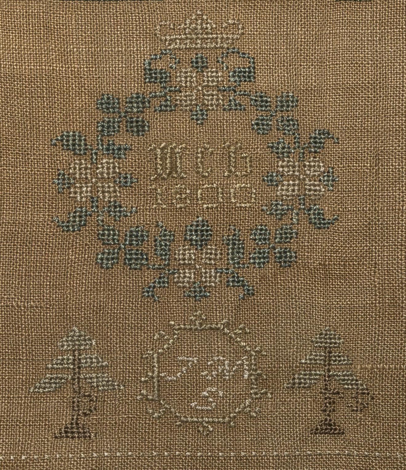 1969.9222 Sampler, detail 10