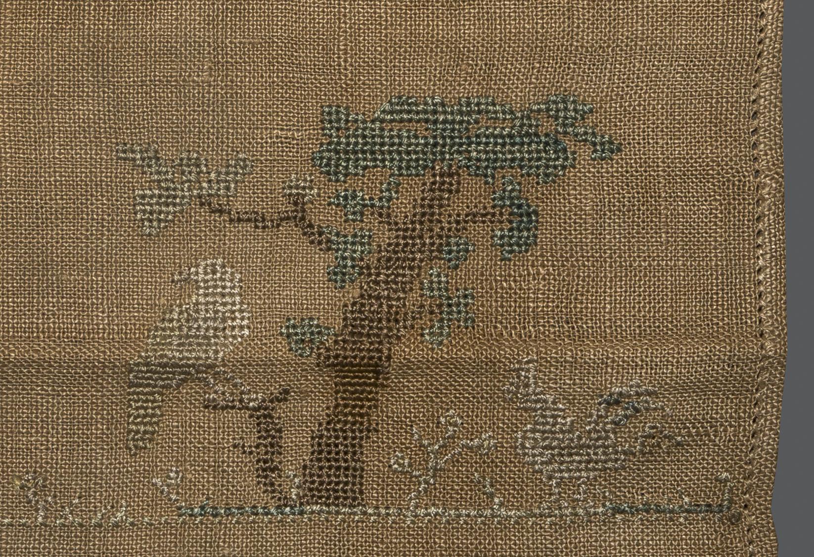 1969.9222 Sampler, detail 13