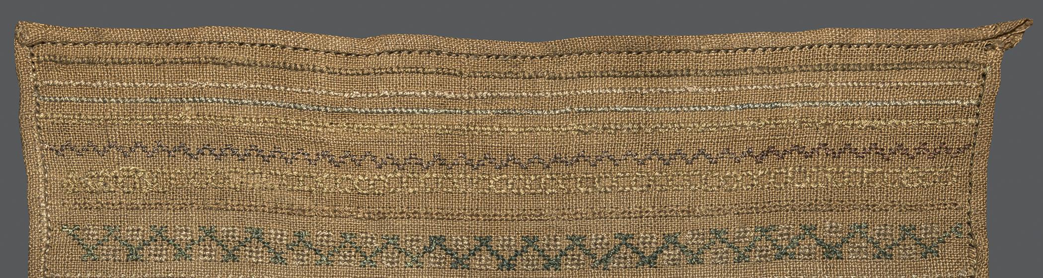 1969.9222 Sampler, reverse, detail 2