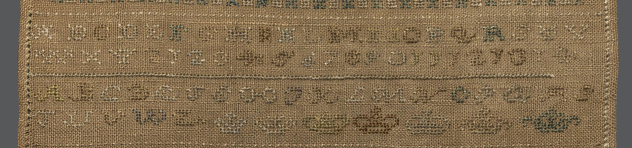 1969.9222 Sampler, detail 3