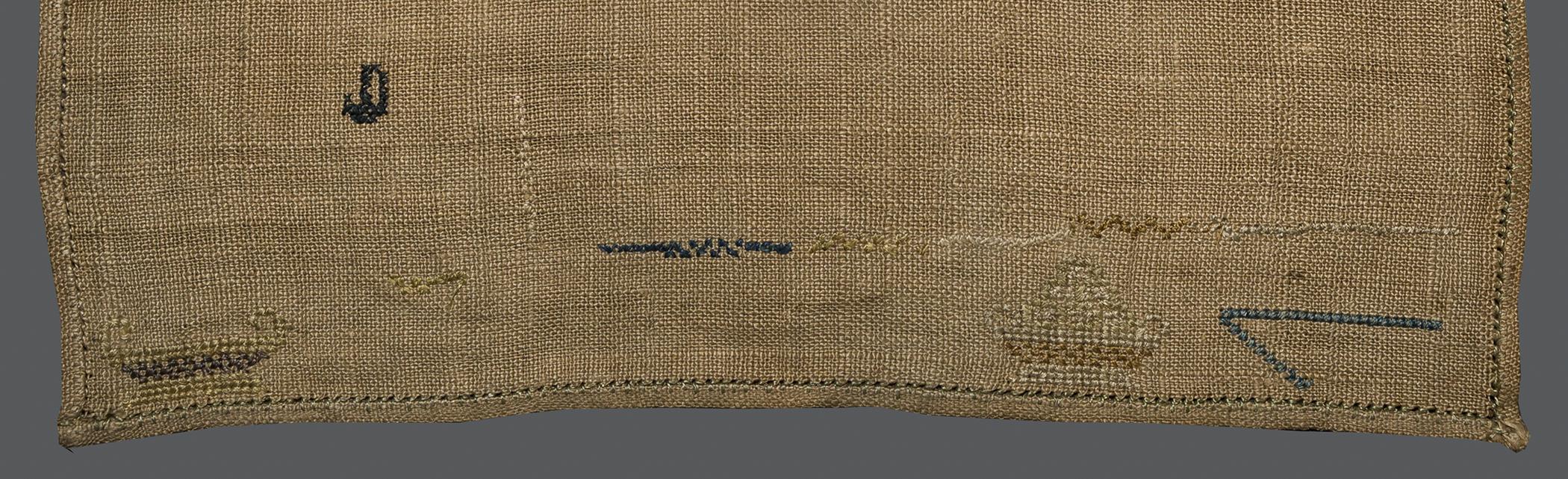 1969.9222 Sampler, reverse, detail 20