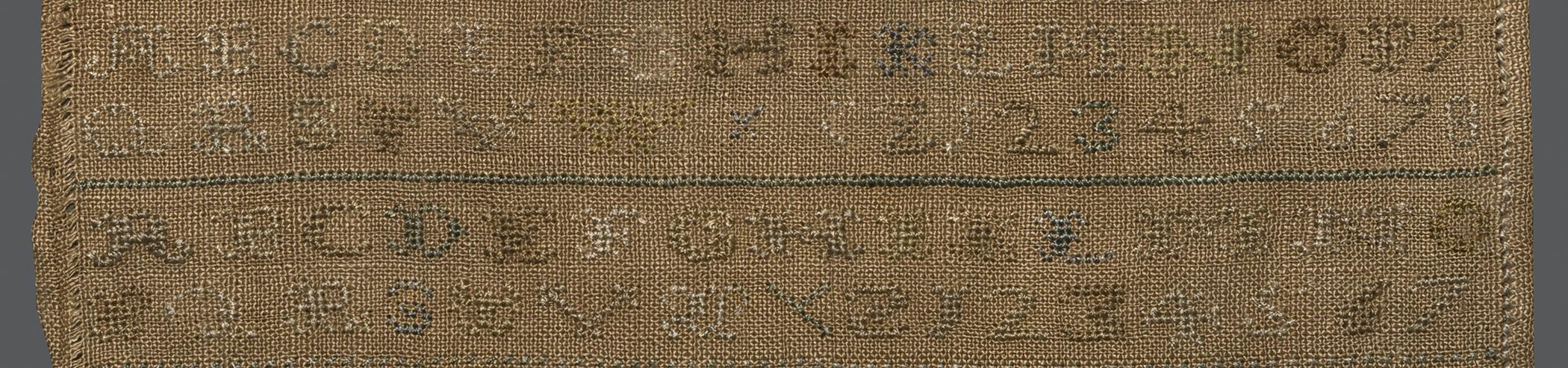 1969.9222 Sampler, detail 4