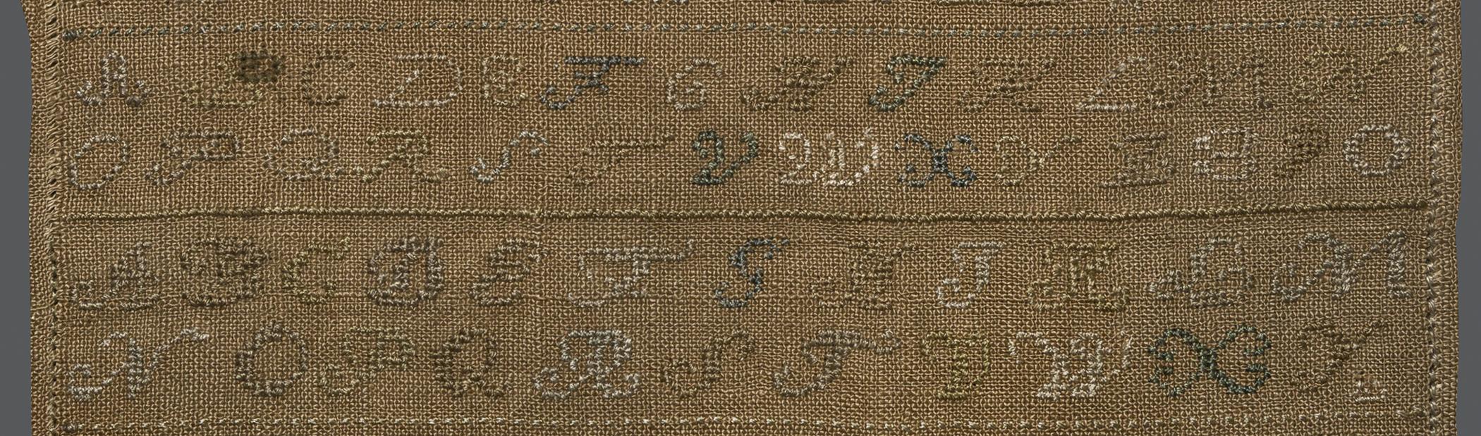 1969.9222 Sampler, detail 5