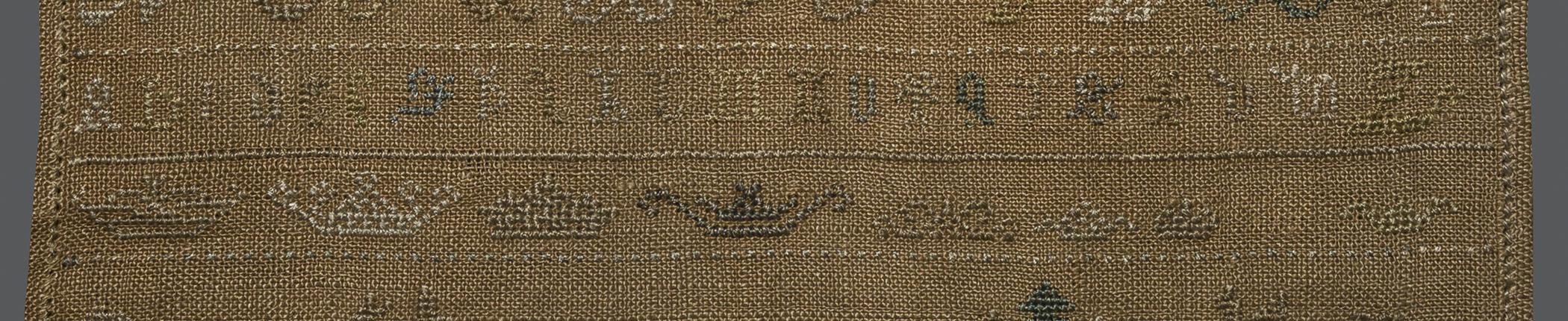 1969.9222 Sampler, detail 6