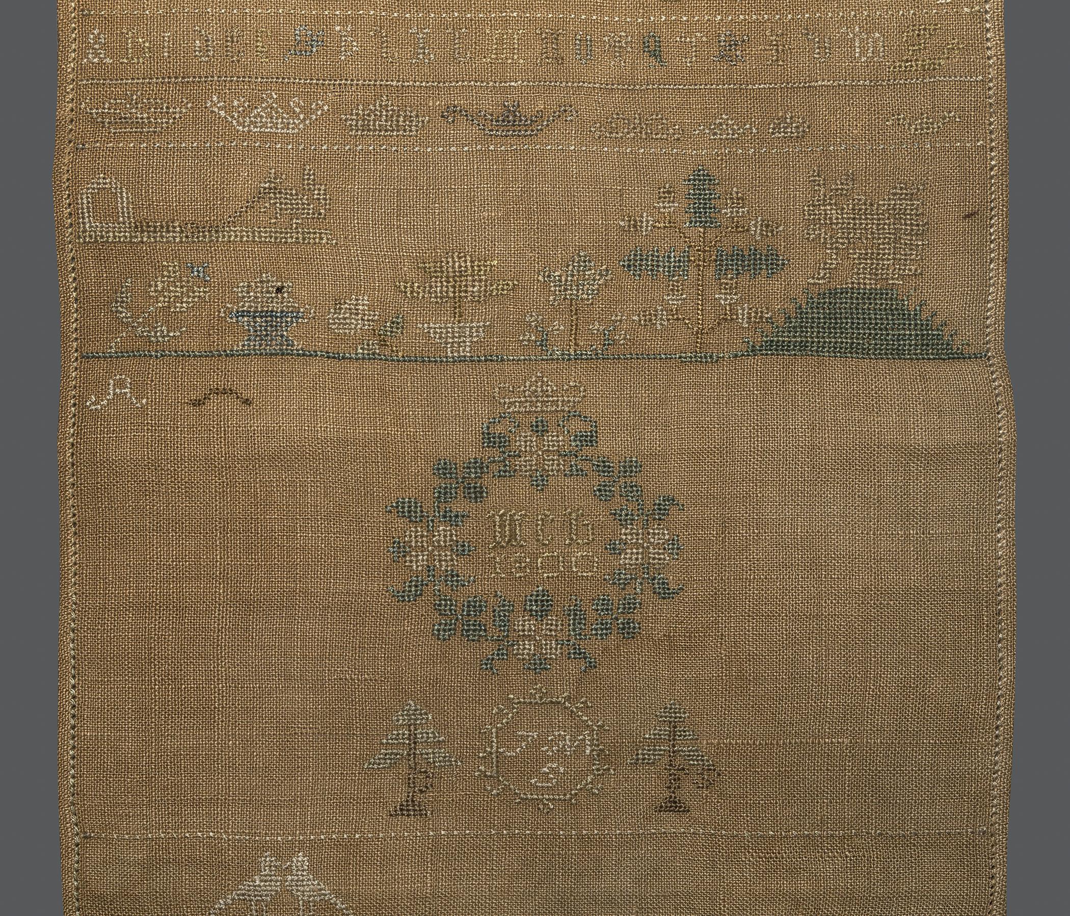1969.9222 Sampler, detail 7