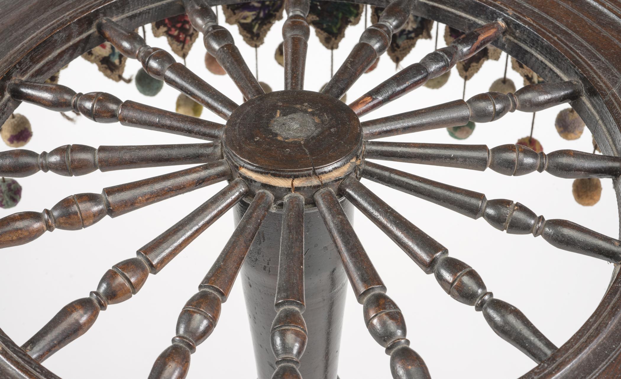 2016.0037 Table, detail 3, before conservation treatment