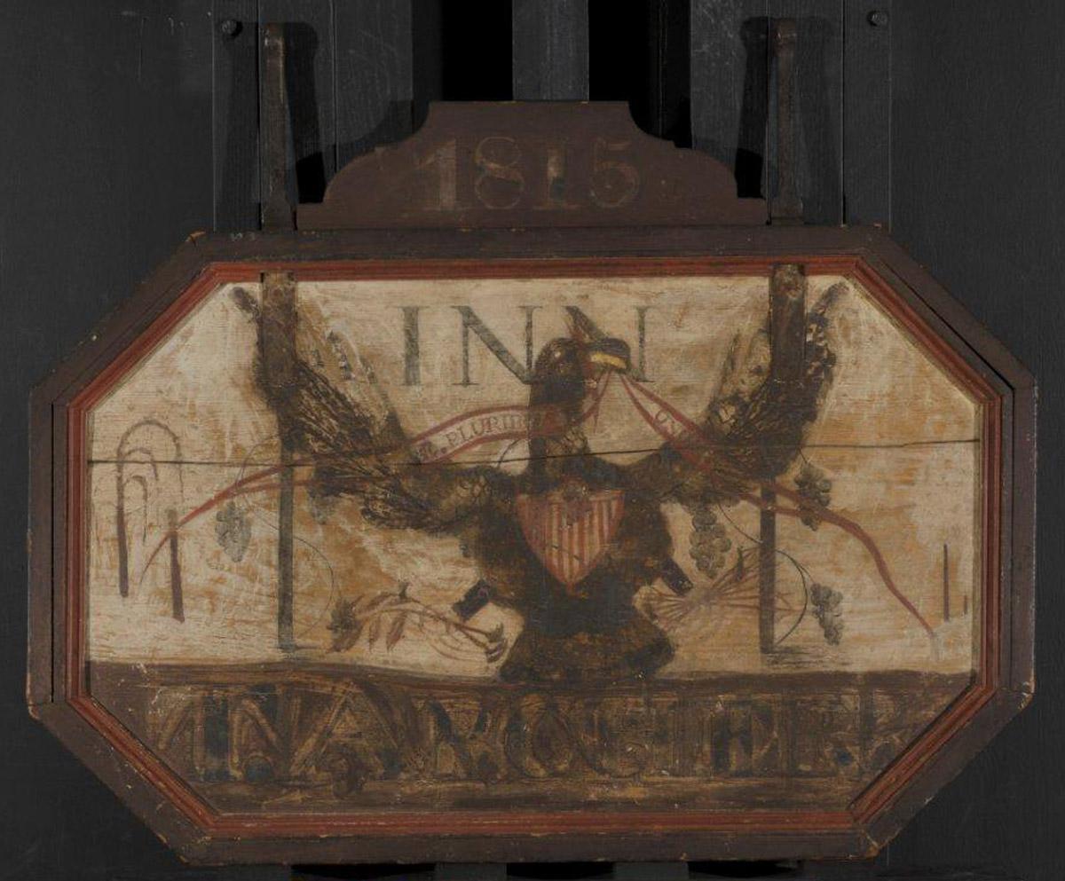 1959.1697 Tavern or inn sign, side 1