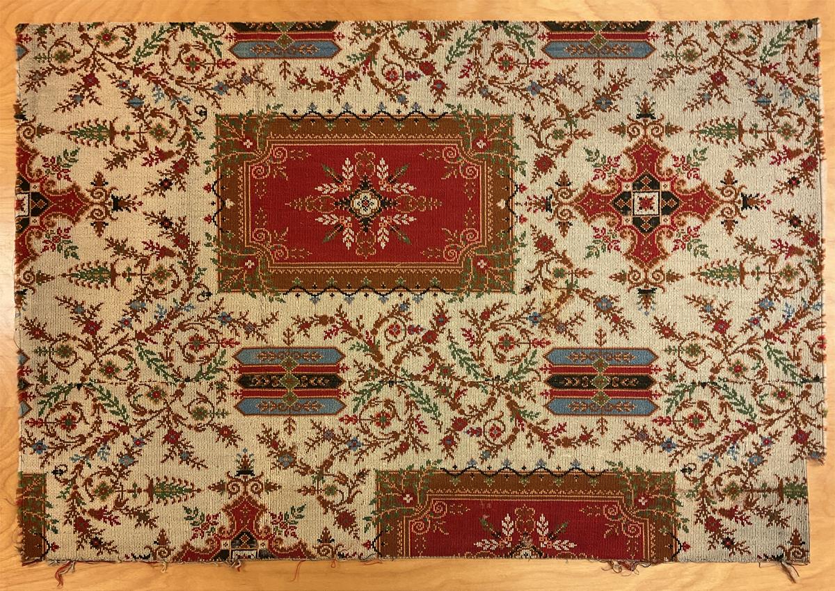 2017.0019.049 Rug fragment, Reg Image, overall