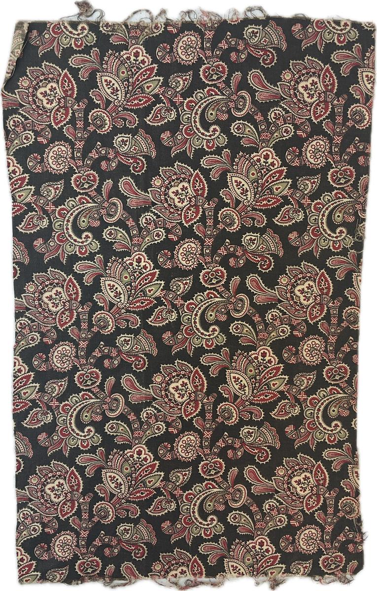 2017.0019.071.003 Textile fragment, printed, Reg Image, overall