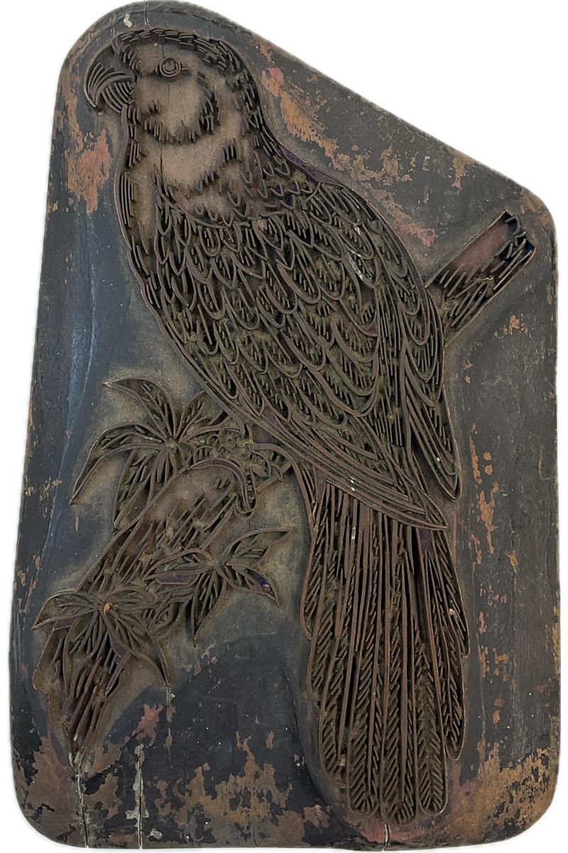 2017.0019.081 Tool (for textiles), Textile printing block, Reg Image, overall