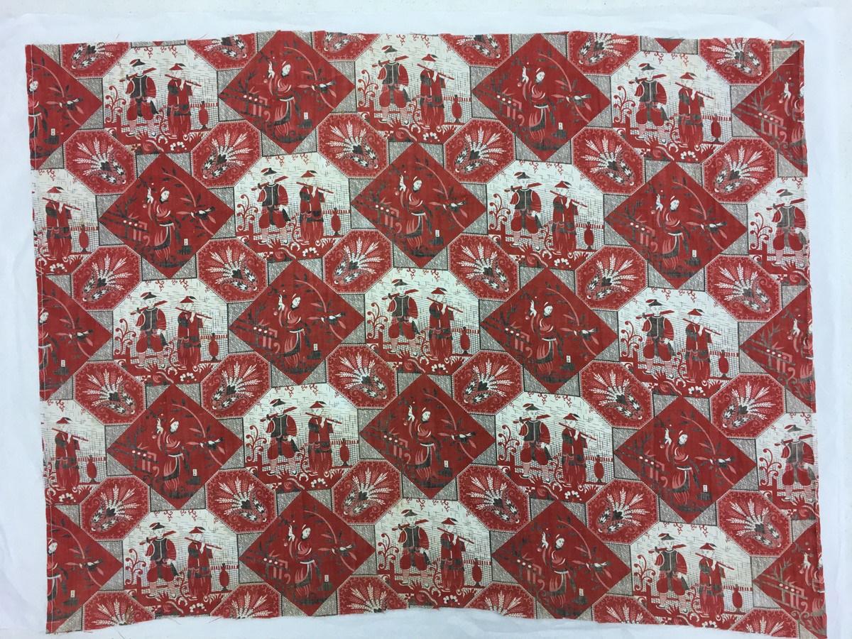 2017.0019.113 Textile fragment, printed, Reg Image, overall