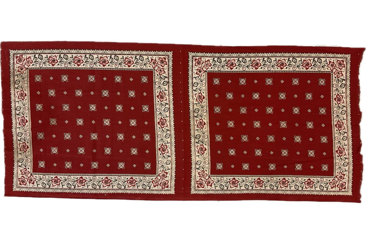 2017.0019.117.003 Textile fragment, printed, Reg Image, overall