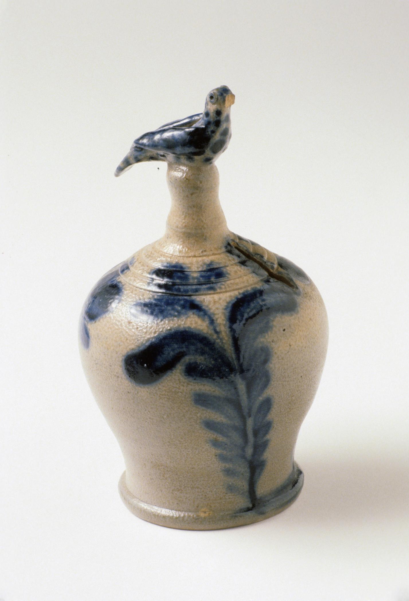 1959.1756 Salt-glazed stoneware bank (View 1)