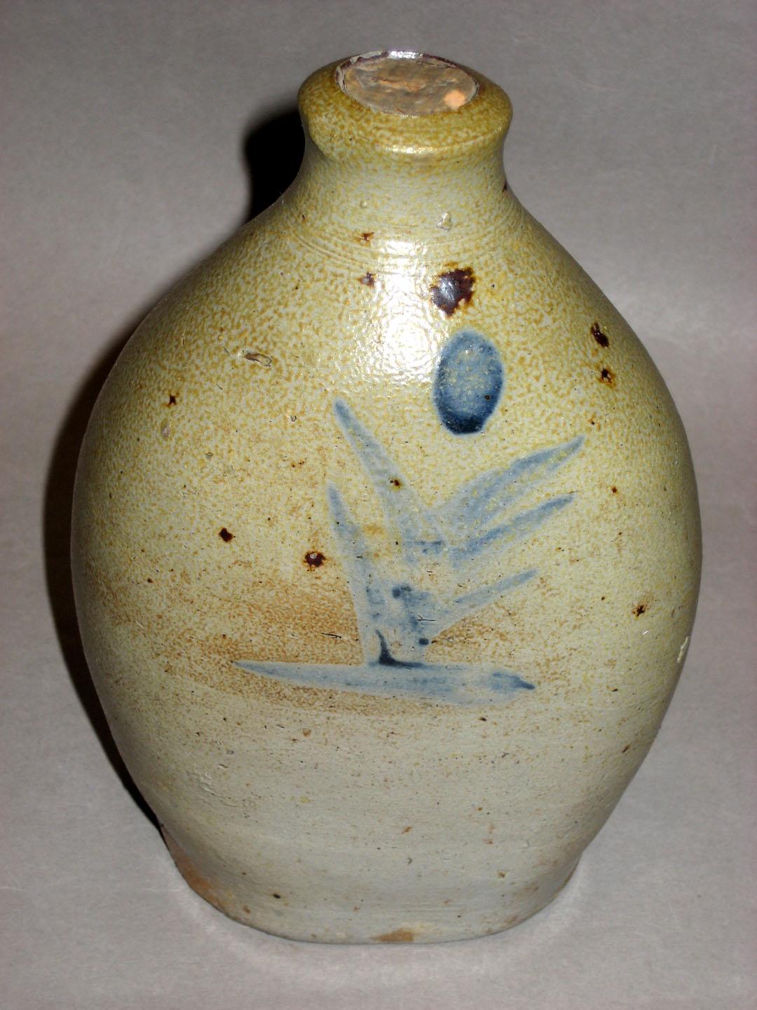 1959.1766 - Stoneware flask rear view