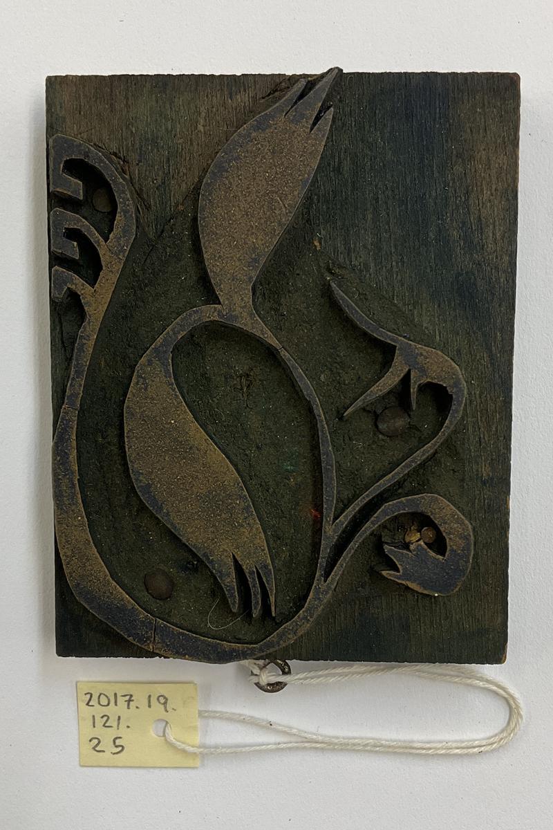 2017.0019.121.025 Tool (for textiles), Textile printing block, Reg Image, overall