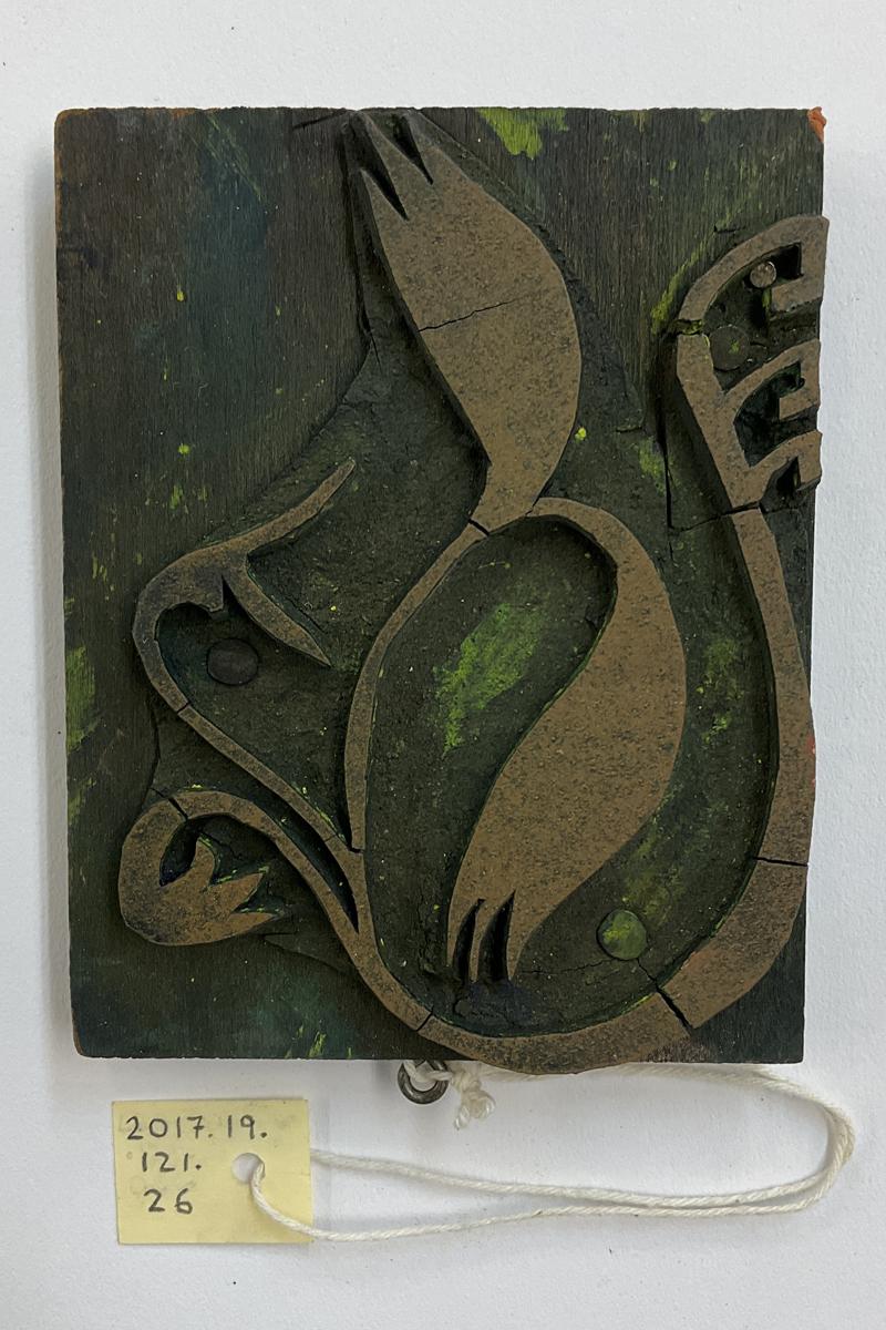 2017.0019.121.026 Tool (for textiles), Textile printing block, Reg Image, overall