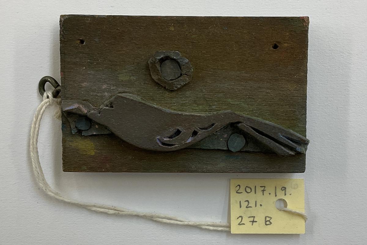 2017.0019.121.027 B Tool (for textiles), Textile printing block, Reg Image, overall