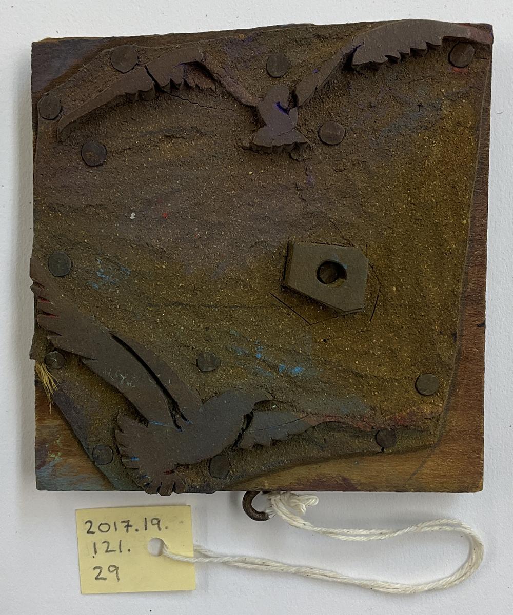 2017.0019.121.029 Tool (for textiles), Textile printing block, Reg Image, overall