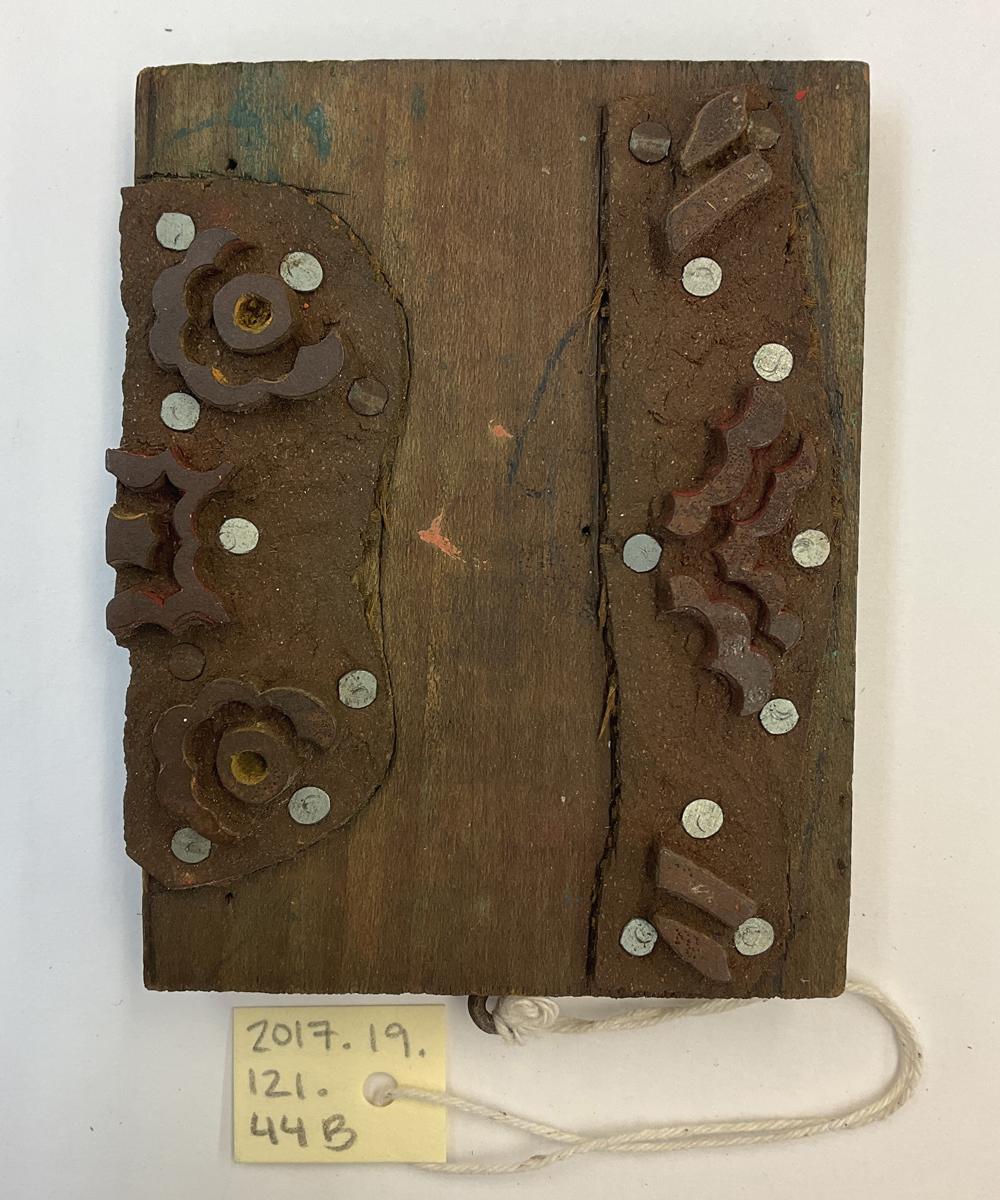 2017.0019.121.044 B Tool (for textiles), Textile printing block, Reg Image, overall