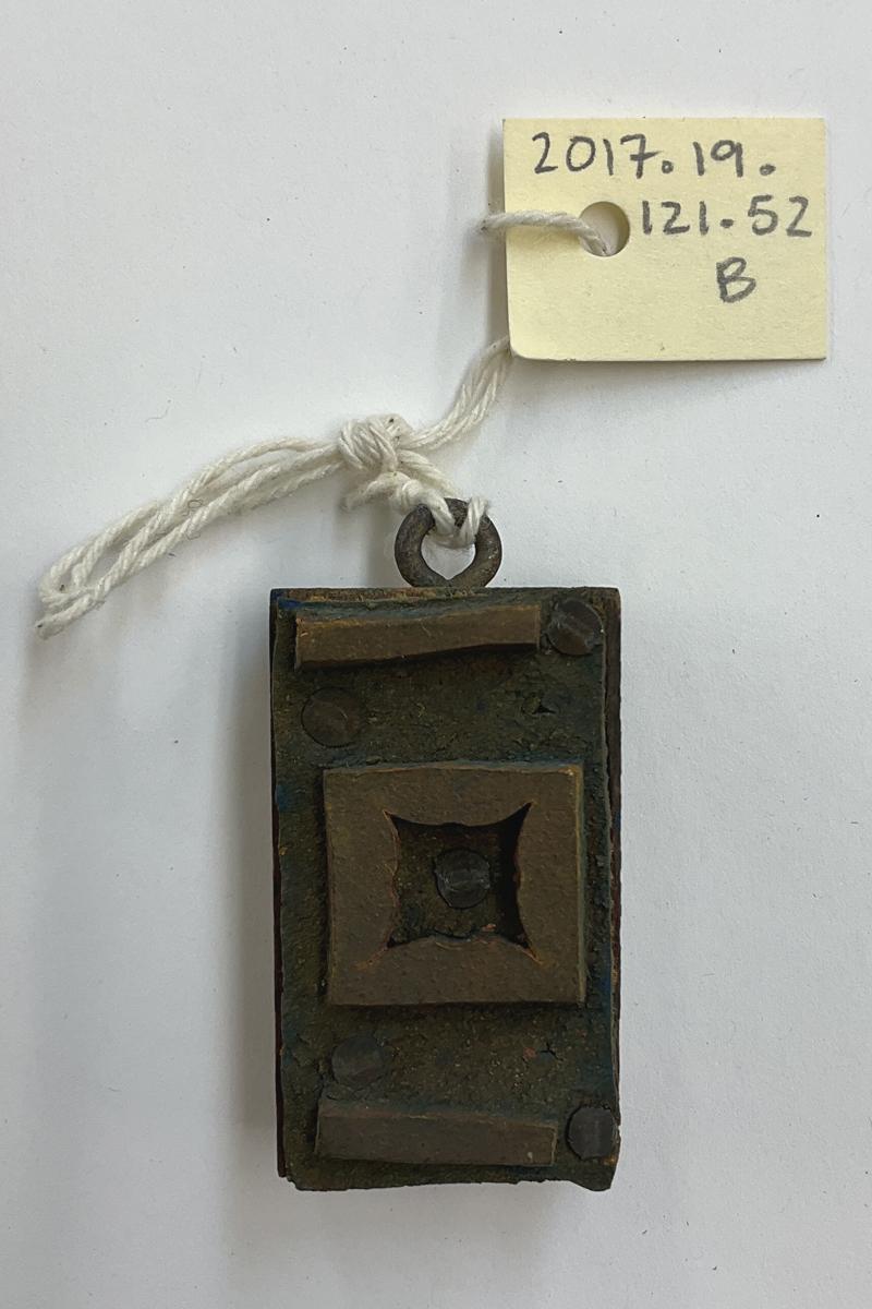 2017.0019.121.052 B Tool (for textiles), Textile printing block, Reg Image, overall