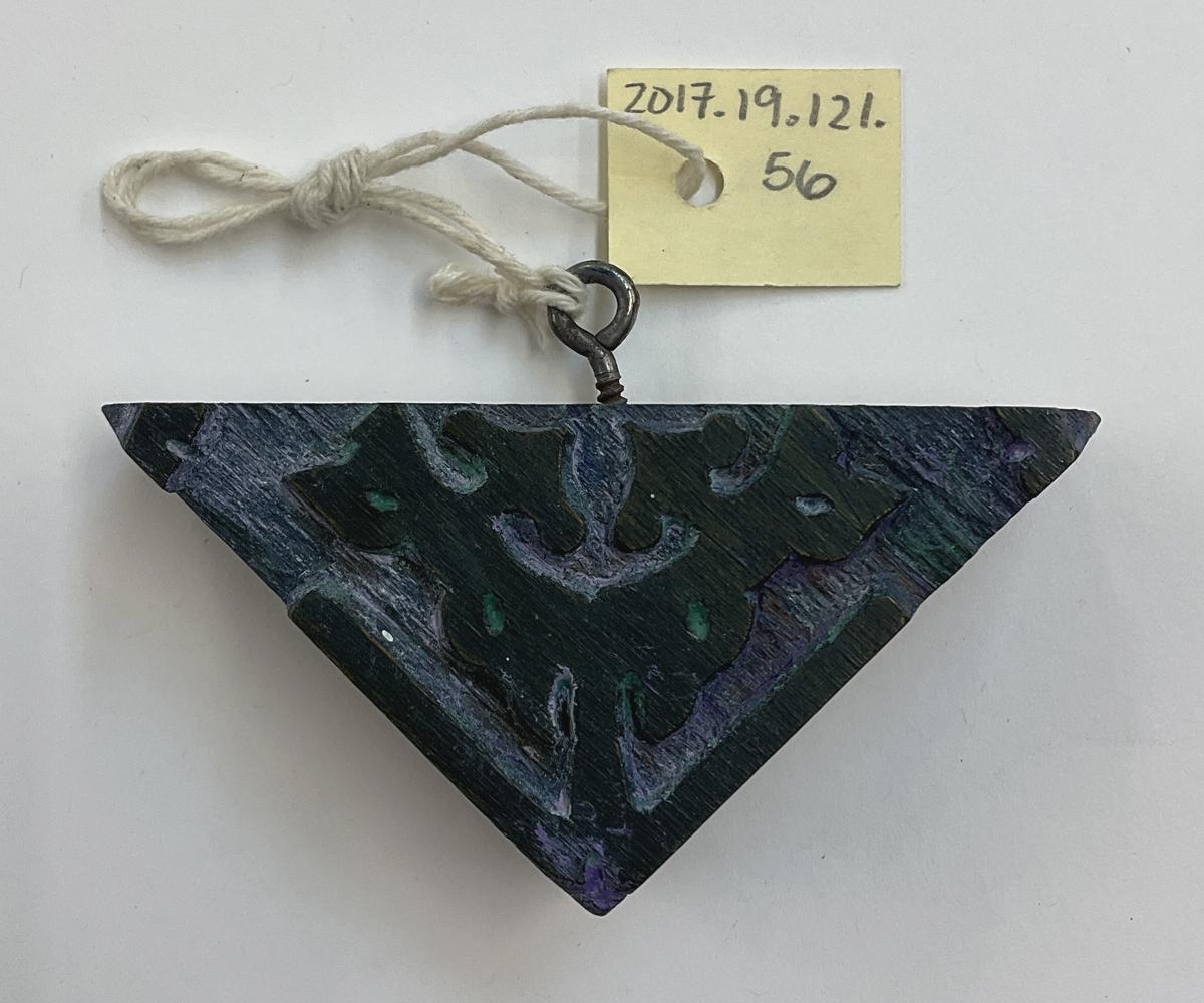 2017.0019.121.056 Tool (for textiles), Textile printing block, Reg Image, overall