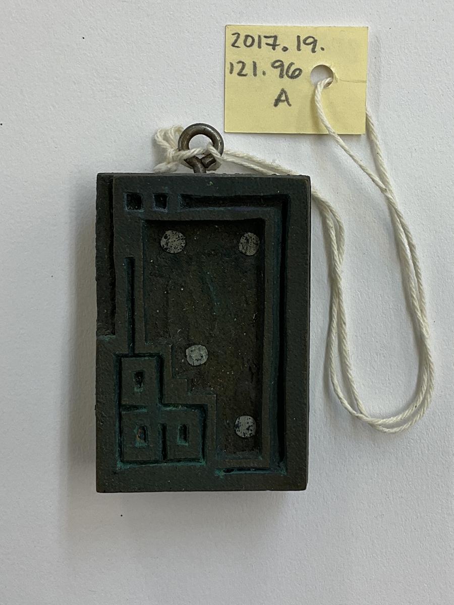 2017.0019.121.096 A Tool (for textiles), Textile printing block, Reg Image, overall