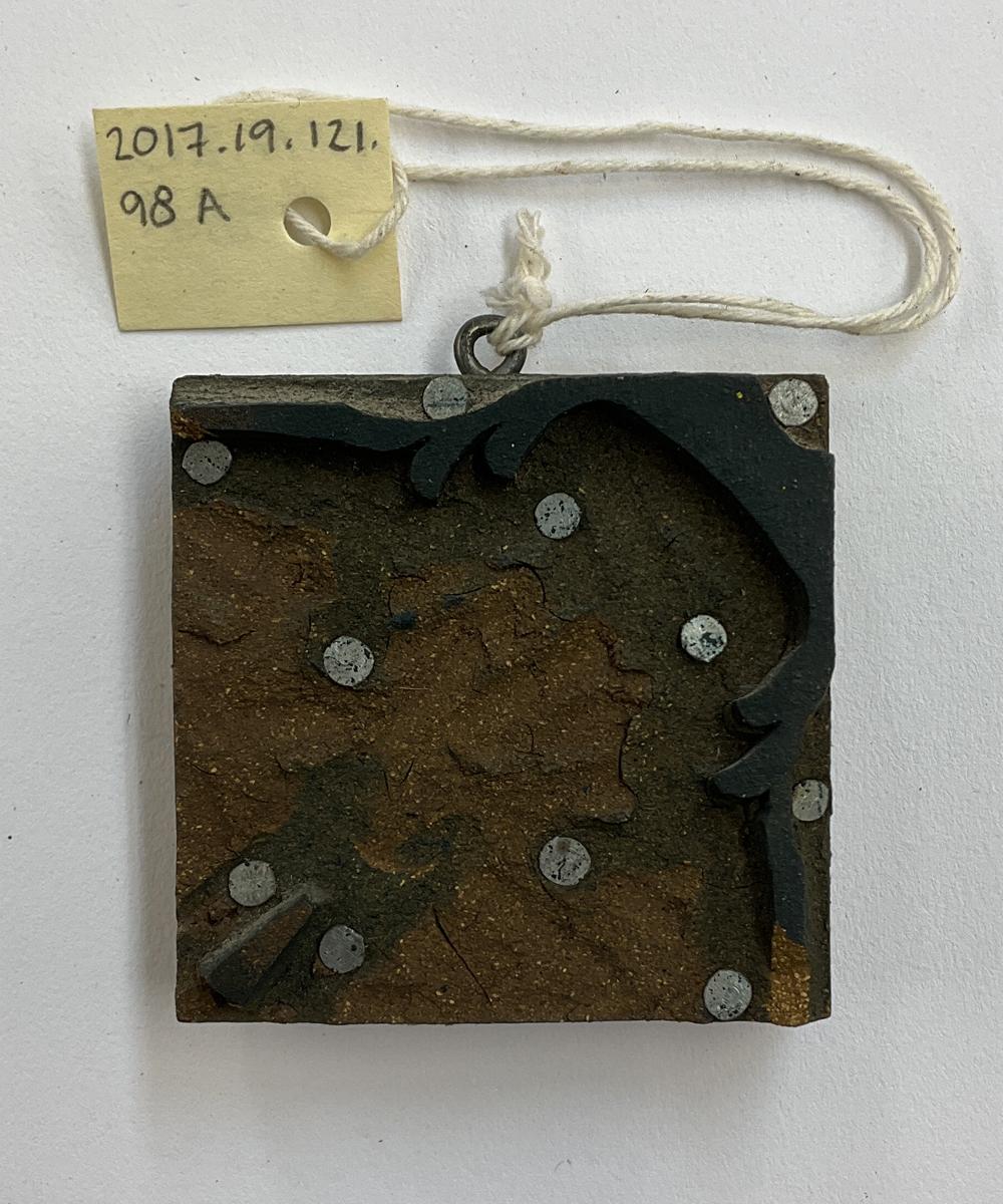 2017.0019.121.098 A Tool (for textiles), Textile printing block, Reg Image, overall