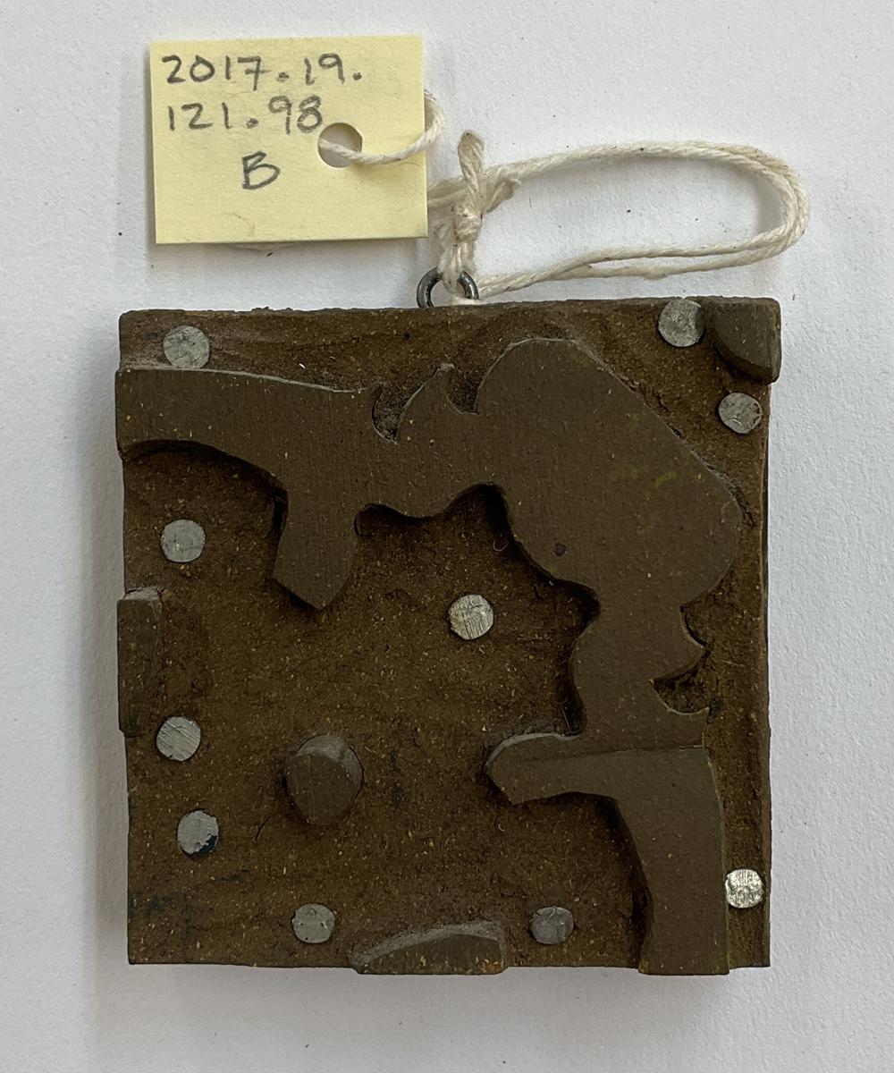 2017.0019.121.098 B Tool (for textiles), Textile printing block, Reg Image, overall