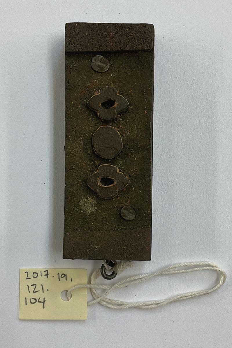 2017.0019.121.104 Tool (for textiles), Textile printing block, Reg Image, overall