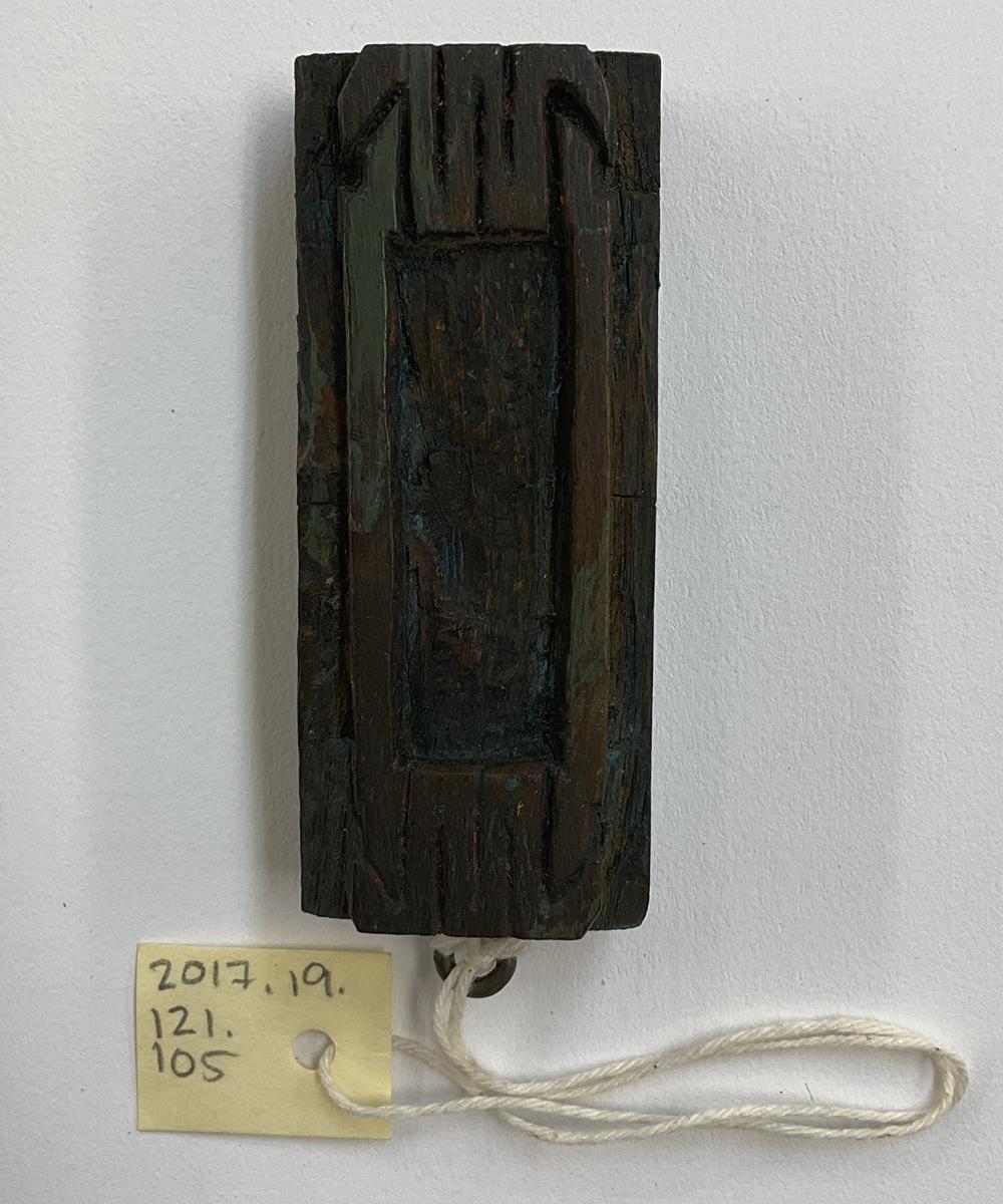 2017.0019.121.105 Tool (for textiles), Textile printing block, Reg Image, overall