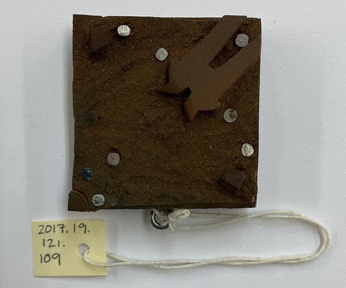 2017.0019.121.109 Tool (for textiles), Textile printing block, Reg Image, overall