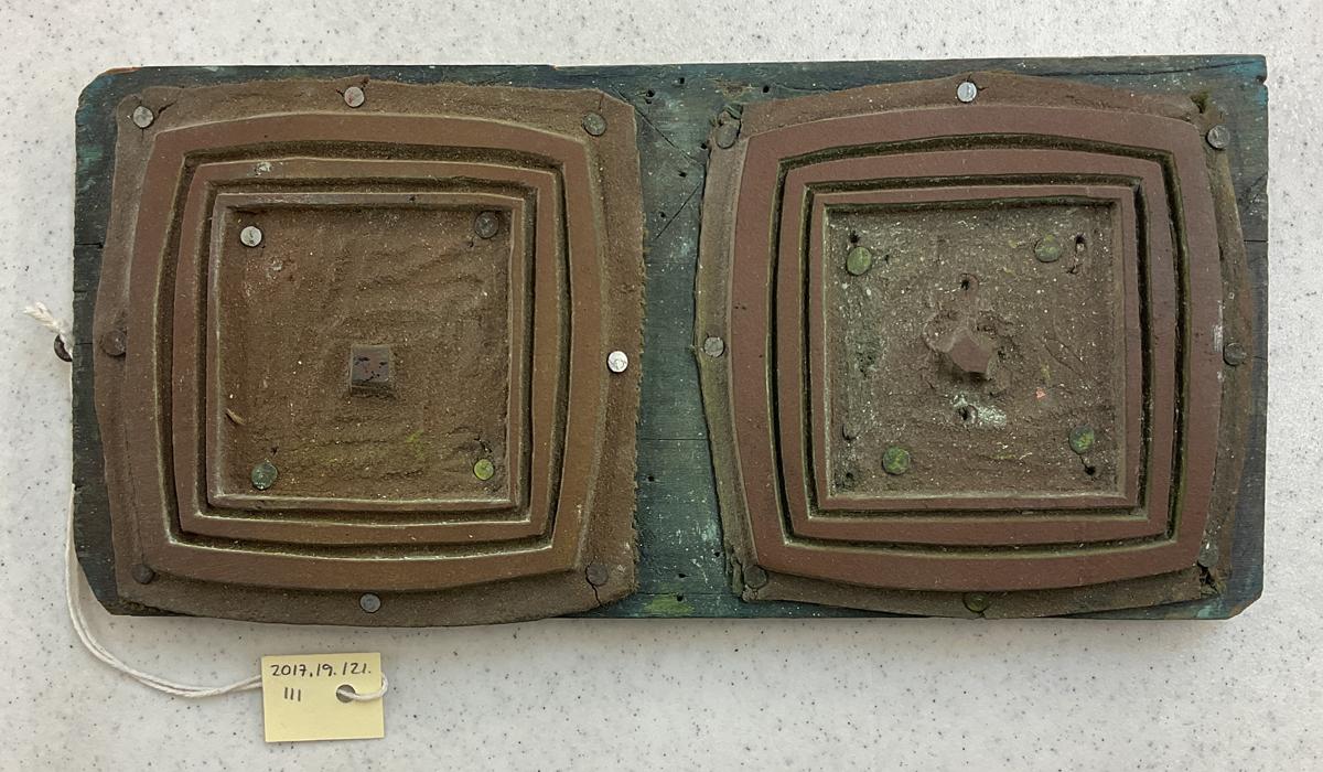 2017.0019.121.111 Tool (for textiles), Textile printing block, Reg Image, overall
