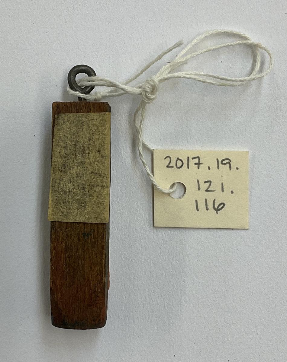 2017.0019.121.116 Tool (for textiles), Textile printing block, Reg Image, overall