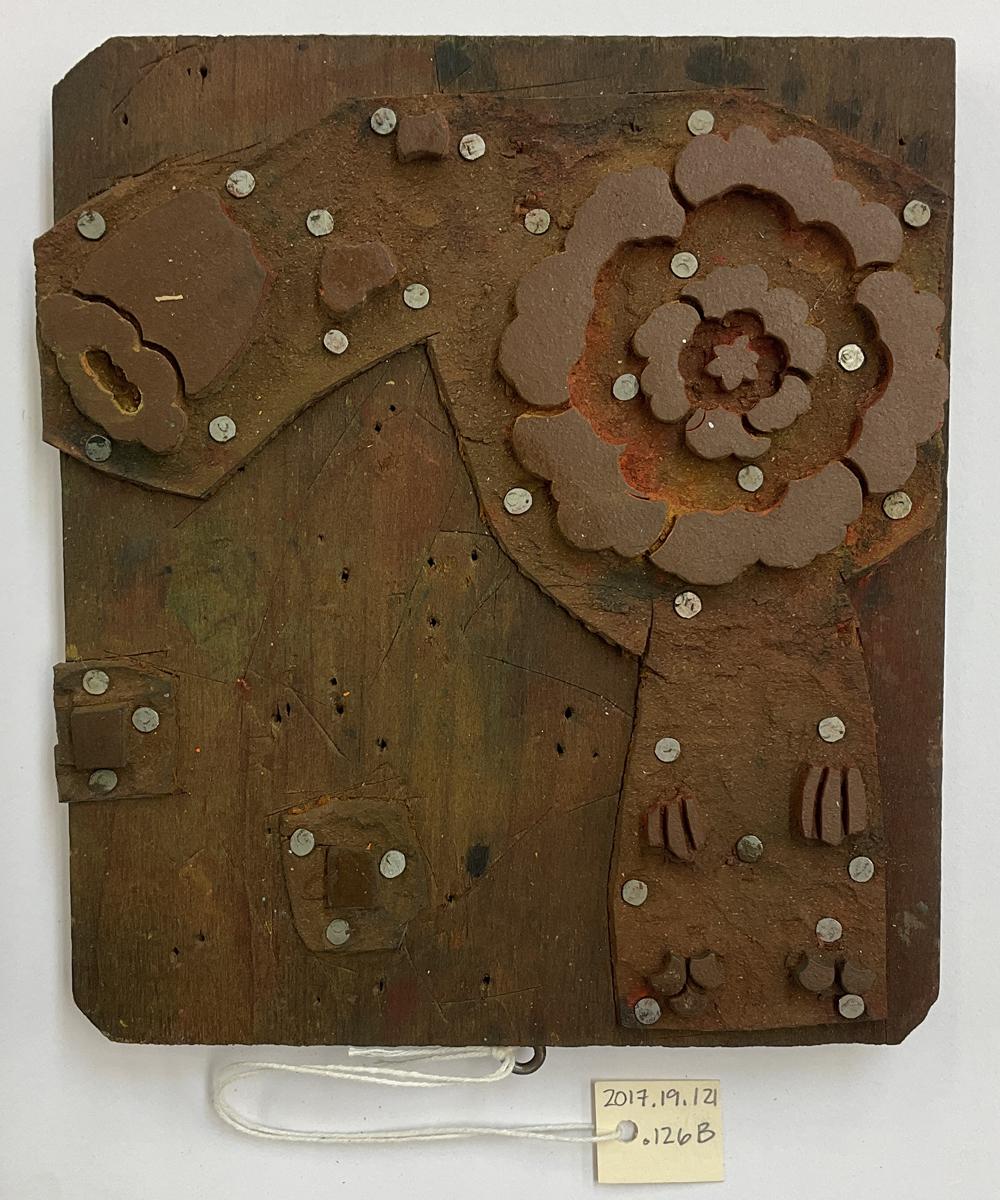 2017.0019.121.126 B Tool (for textiles), Textile printing block, Reg Image, overall