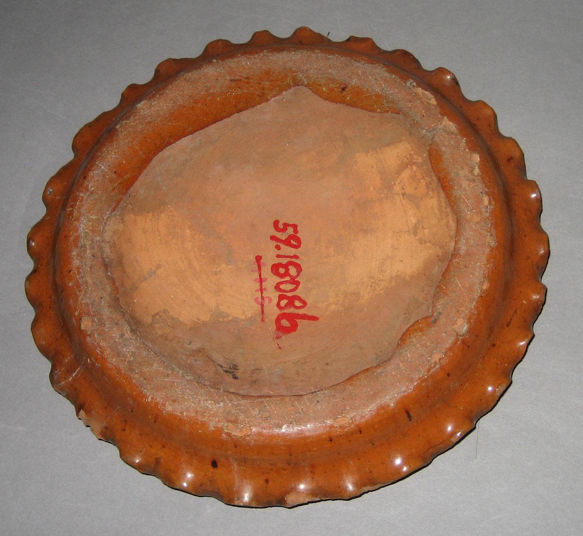 1959.1808 A, B Flowerpot (bottom of B)