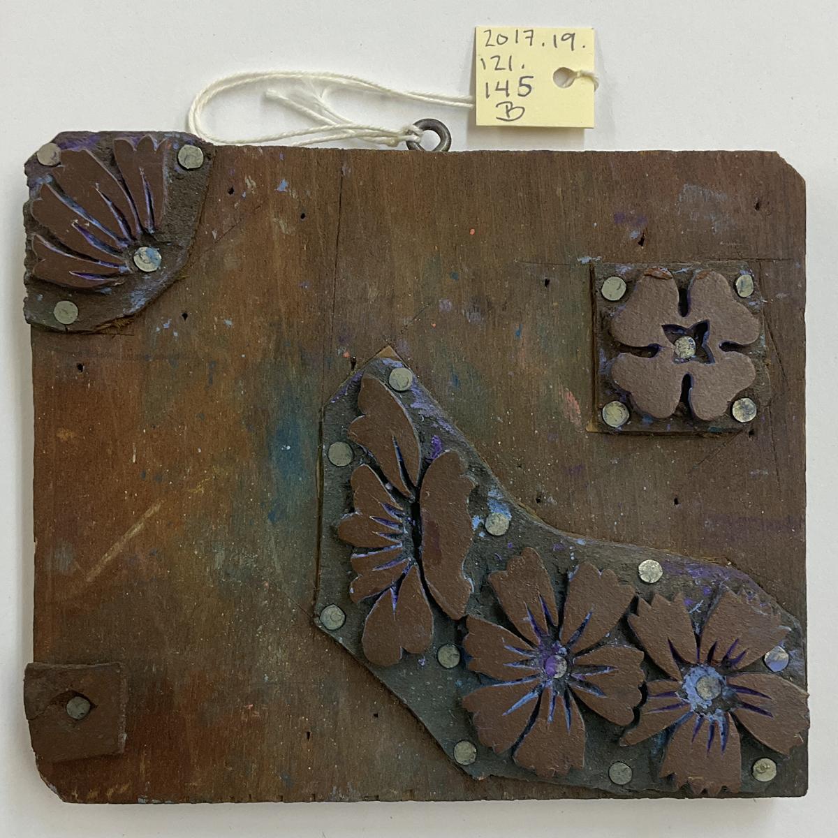 2017.0019.121.145 B Tool (for textiles), Textile printing block, Reg Image, overall