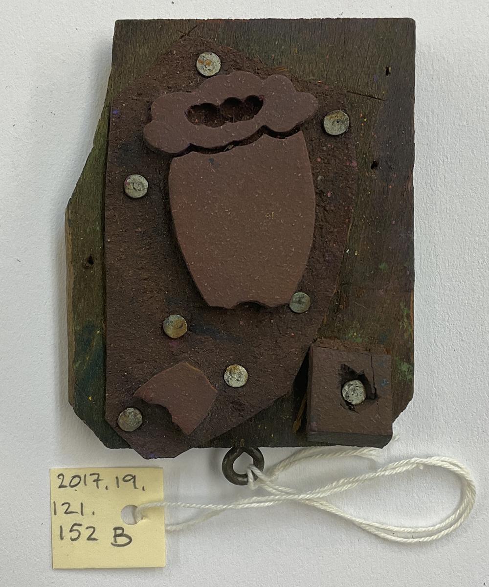 2017.0019.121.152 B Tool (for textiles), Textile printing block, Reg Image, overall