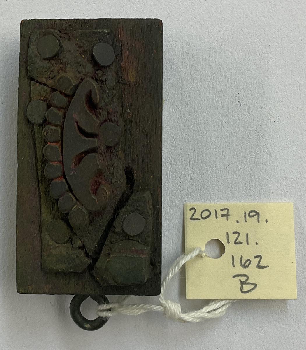 2017.0019.121.162 B Tool (for textiles), Textile printing block, Reg Image, overall
