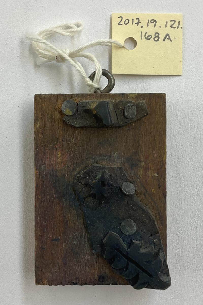 2017.0019.121.168 A Tool (for textiles), Textile printing block, Reg Image, overall