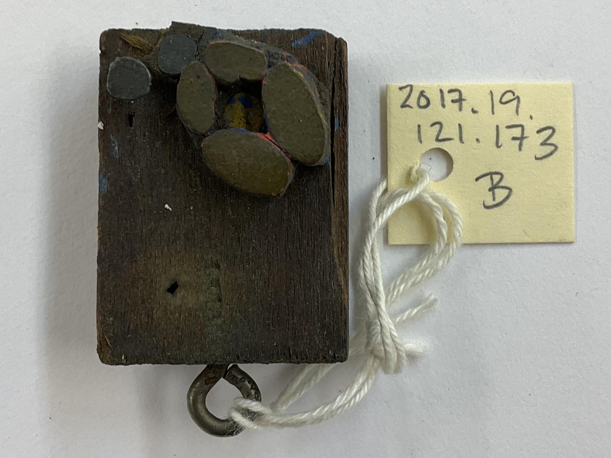 2017.0019.121.173 B Tool (for textiles), Textile printing block, Reg Image, overall
