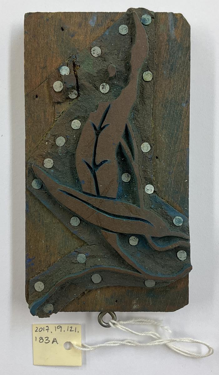 2017.0019.121.183 A Tool (for textiles), Textile printing block, Reg Image, overall