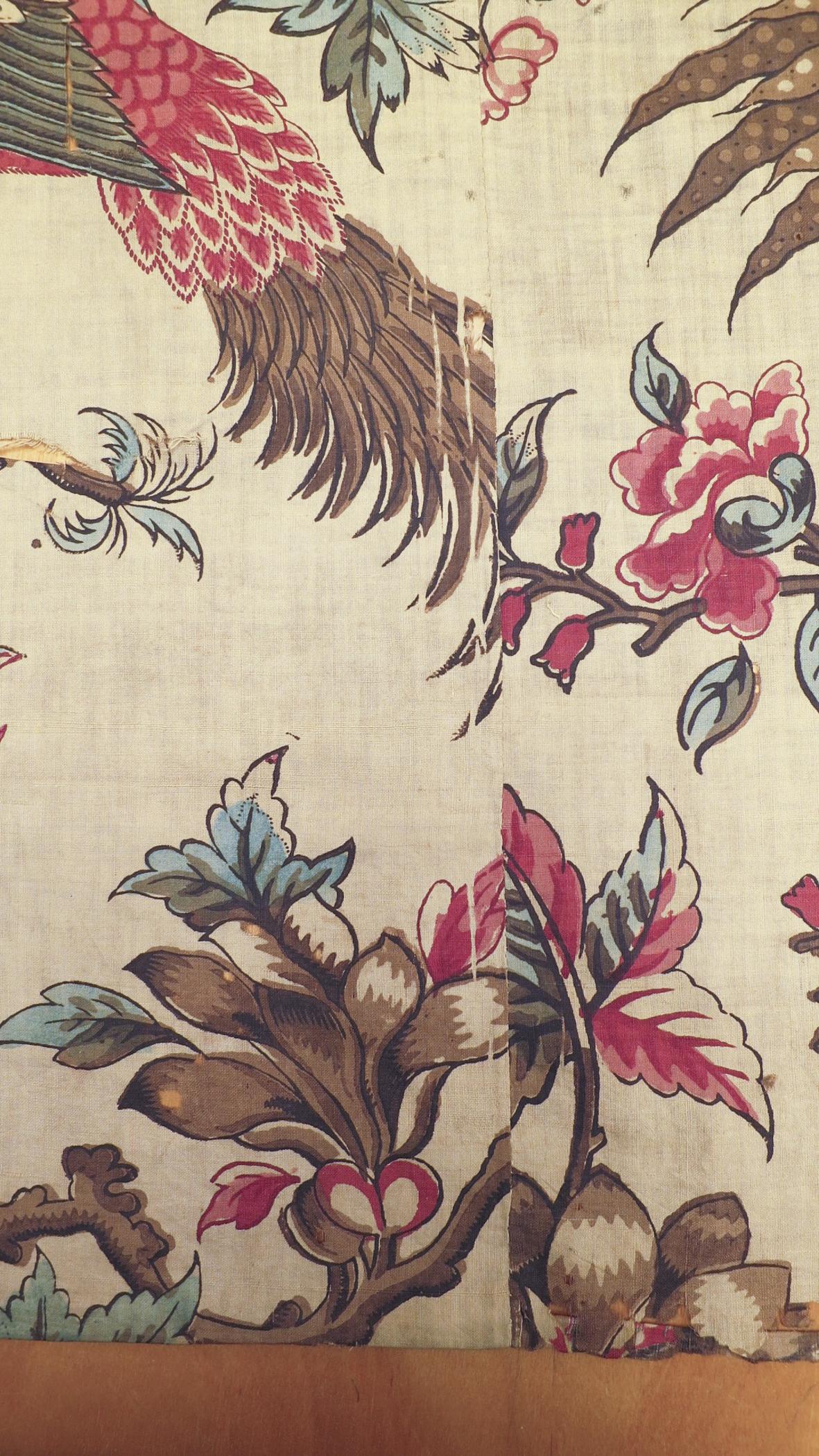 1958.0073.001 H Textile, printed, detail 1