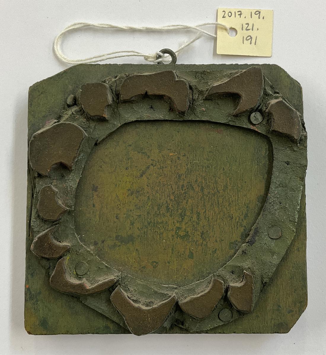 2017.0019.121.191 Tool (for textiles), Textile printing block, Reg Image, overall